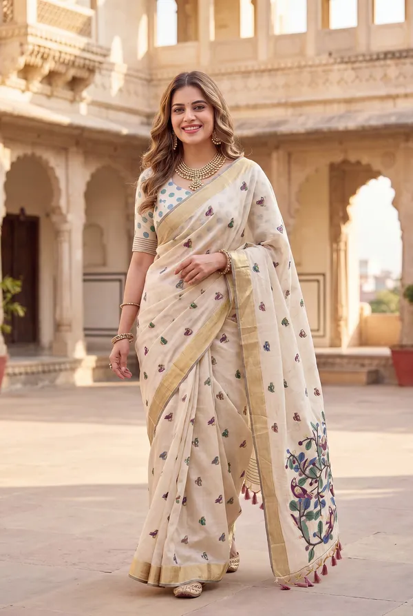 Chahat_2_Pink_–_Cherished_Wedding_Special_|_Premium_Soft_Muga_Cotton_Saree_with_Colourful_Resham_Weaving_Pallu,_Traditional_Zari_Weaving_Border