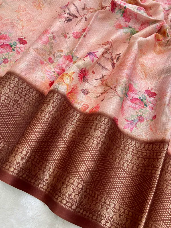 Pahal_Maroon_–_Aesthetic_Edit_for_You_|_Soft_Kota_Saree_with_Print,_Pallu_&_Contrast_Print_Blouse_with_Tassels