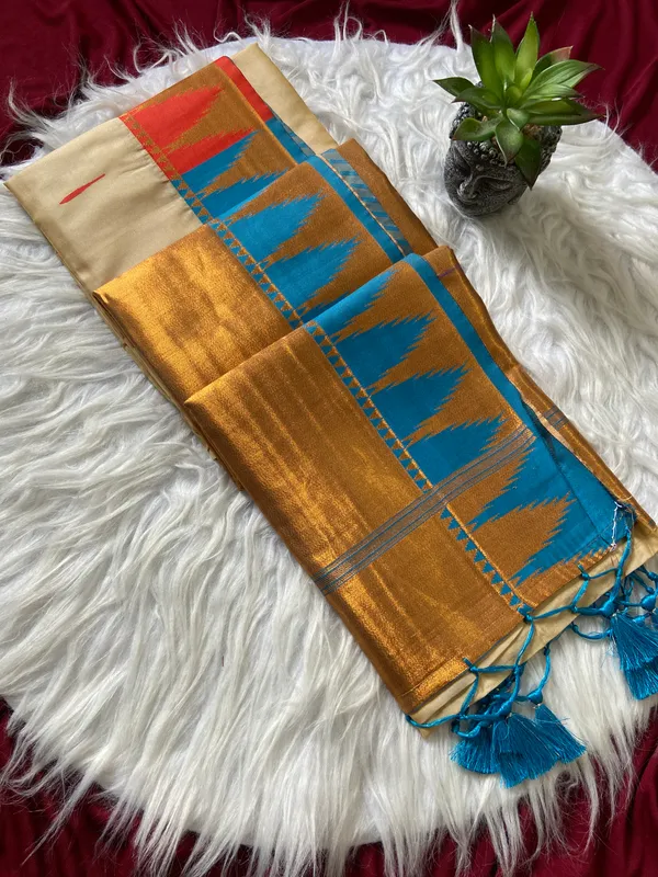 Premium_Soft_Paithani_Silk_sarees_With_Beautiful_Weaving_Pattern_With_Attractive_Rich_Pallu_And_Border_And_Weaving_Blouse_With_Tassels