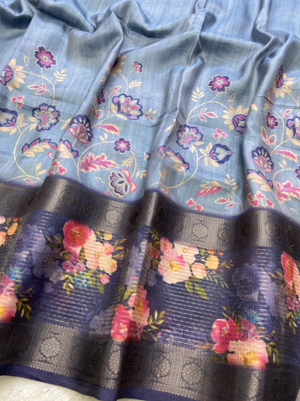 Soft_Maheshwari_Tissue_Silk_sarees_with_Beautiful_Digital_Print_With_Attractive_Border_&_Rich_Pallu_With_Sequence_And_Contrast_Print_Blouse_With_Tassels