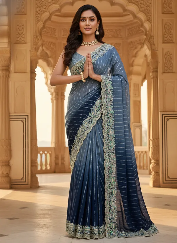 Kajju_Katri_Pedding_sarees_with_Beautiful_Embroidery_&_Sequence_Work_With_Attractive_Cutwork_Border_And_Heavy_Embroidery_&_Sequence_Work_Blouse