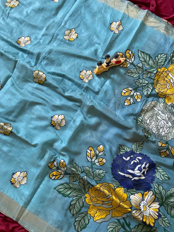 Parinita_Sky_Blue_No.4_–_Floral_Pallu_Wedding_Special_|_Premium_Soft_Muga_Cotton_Saree_with_Colourful_Resham_Weaving_Flower_Design_Pallu