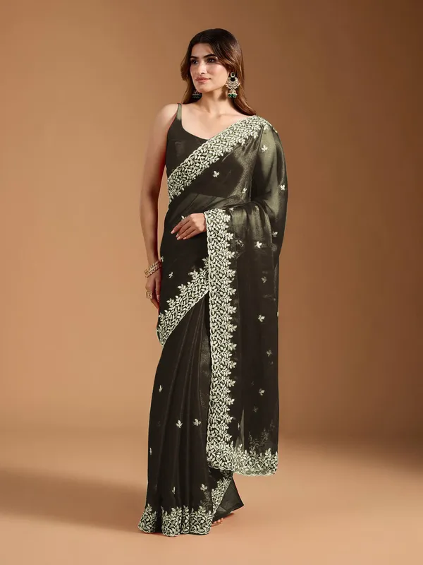 Shimmer_Sitara_Fabric_sarees_with_Beautiful_Embroidery_&_Sequence_Work_With_Attractive_Cutwork_Border