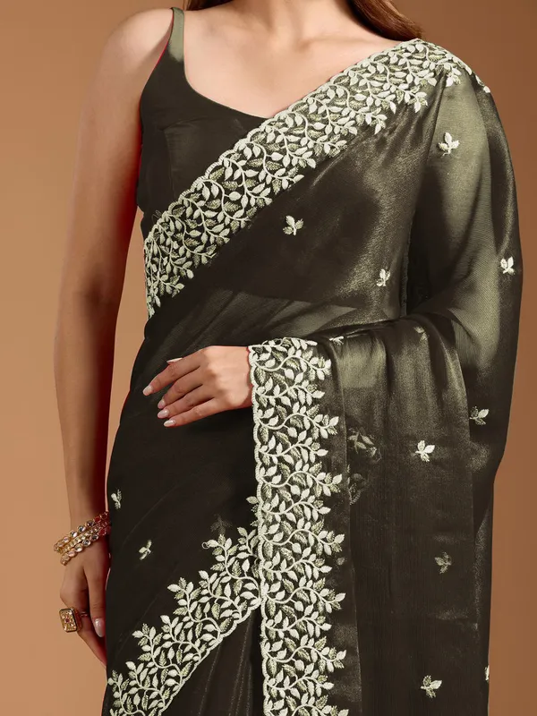 Shimmer_Sitara_Fabric_sarees_with_Beautiful_Embroidery_&_Sequence_Work_With_Attractive_Cutwork_Border