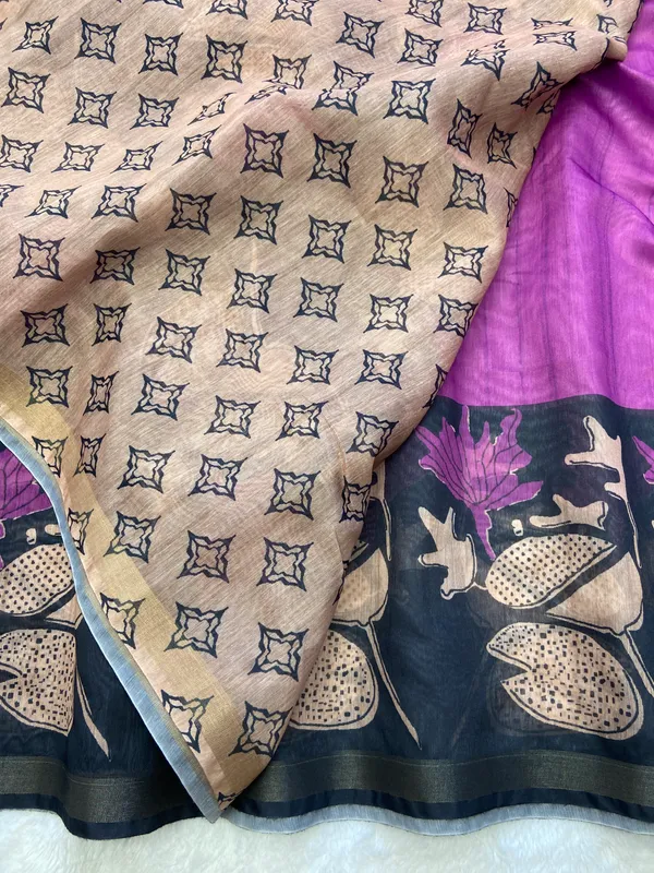 Chameli_Wine_No.2_–_Jasmine_Aesthetic_Edit_for_You_|_Soft_Chanderi_Cotton_Saree_with_Digital_Print,_Zari_Line_Saree_&_Digital_Print_Blouse