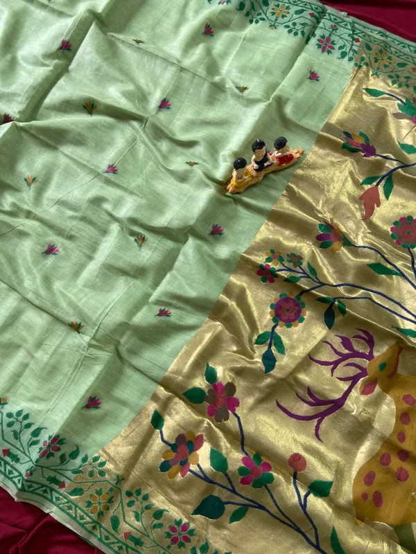 Deer_Pista_Green_–_Deer_Motif_Wedding_Special_|_Premium_Soft_Muga_Cotton_Paithani_Saree_with_Colourful_3D_Woven_Zari_Deer_Design_Pallu