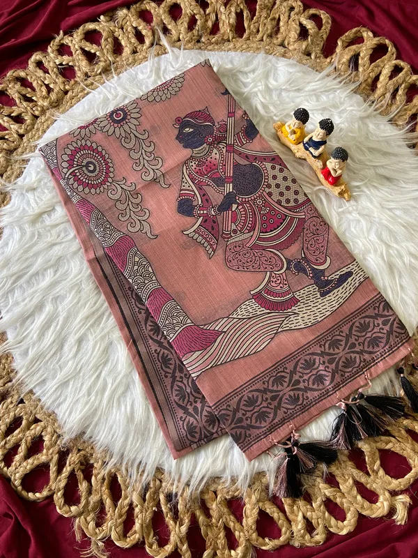 Premium_Soft_Muga_Cotton_sarees_with_Beautiful_Colourfull_3D_Woven_Design_Pallu_With_Attractive_All_Over_Resham_Weaving_Butti_Design_With_Resham_Weaving_Border_And_Running_Blouse_With_Fancy_Tassels