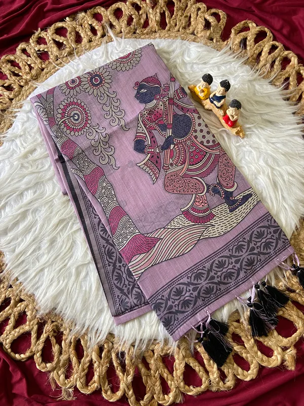 Premium_Soft_Muga_Cotton_sarees_with_Beautiful_Colourfull_3D_Woven_Design_Pallu_With_Attractive_All_Over_Resham_Weaving_Butti_Design_With_Resham_Weaving_Border_And_Running_Blouse_With_Fancy_Tassels