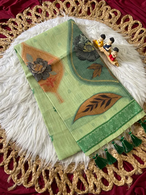 Divyanshi_Pista_Green_–_Divine_Wedding_Special_|_Premium_Soft_Muga_Cotton_Saree_with_Colourful_Digital_Weaving_Work_Pallu,_Resham_Weaving_Border