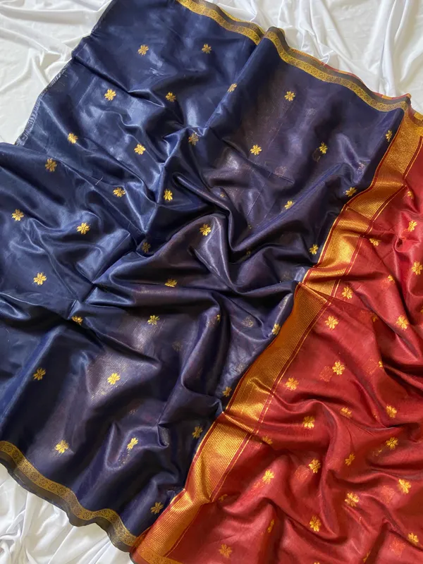 Jasleen_Red_&_Blue_–_Wedding_Special_|_Original_Maheswari_Cotton_Silk_Saree_with_Kanchipuram_Rich_Gold-Toned_Woven_Butti_Zari_Work,_Zari_Border