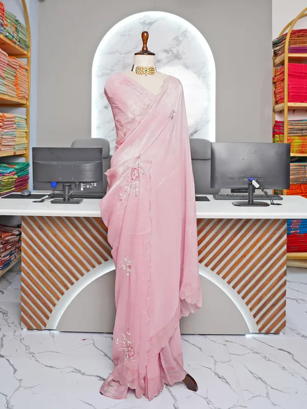 Soft_Crunchy_Silk_sarees_with_Beautiful_Foil_Print_With_Attractive_Handwork_Design_Saree_And_Foil_Print_Blouse