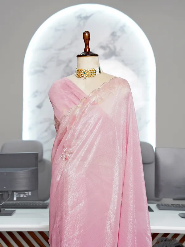 Soft_Crunchy_Silk_sarees_with_Beautiful_Foil_Print_With_Attractive_Handwork_Design_Saree_And_Foil_Print_Blouse