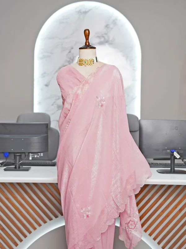 Soft_Crunchy_Silk_sarees_with_Beautiful_Foil_Print_With_Attractive_Handwork_Design_Saree_And_Foil_Print_Blouse