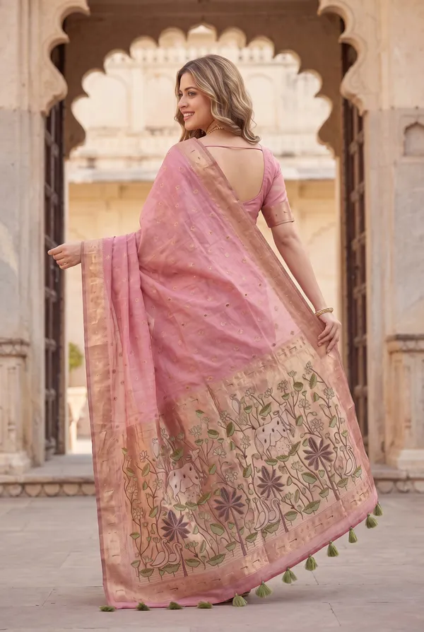 Pallavi_Pink_–_Cow_Pallu_Wedding_Special_|_Premium_Soft_Muga_Cotton_Paithani_Saree_with_Colourful_3D_Woven_Cow_Design_Pallu