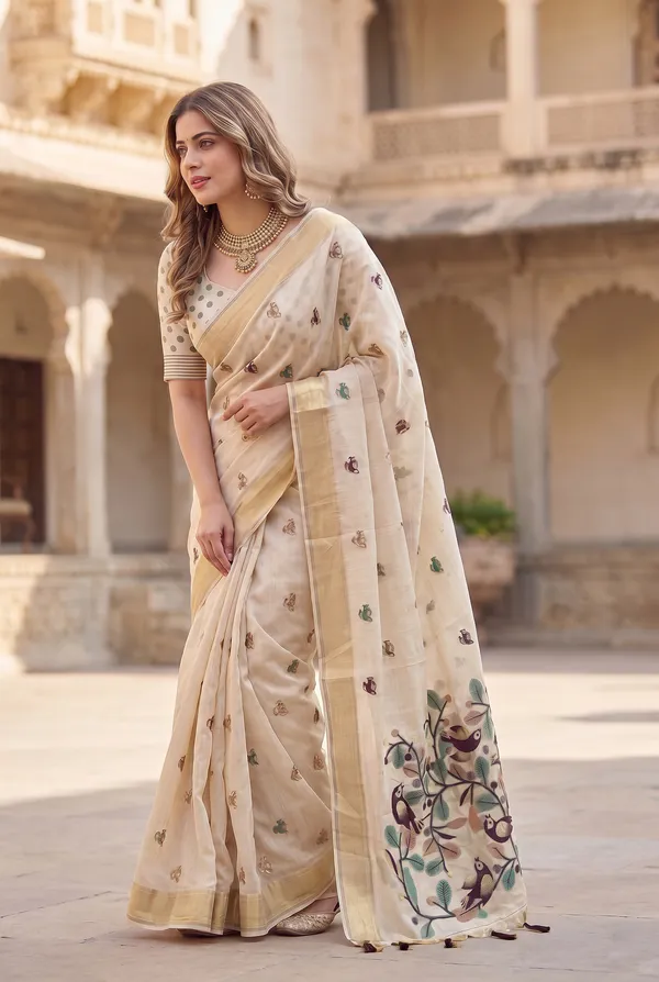 Chahat_2_Wine_–_Cherished_Wedding_Special_|_Premium_Soft_Muga_Cotton_Saree_with_Colourful_Resham_Weaving_Pallu,_Traditional_Zari_Weaving_Border