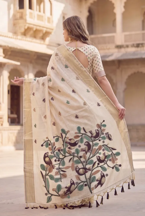 Chahat_2_Wine_–_Cherished_Wedding_Special_|_Premium_Soft_Muga_Cotton_Saree_with_Colourful_Resham_Weaving_Pallu,_Traditional_Zari_Weaving_Border