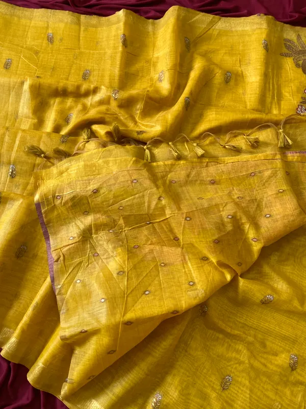 Kashish_Yellow_–_Alluring_Wedding_Special_|_Premium_Soft_Muga_Cotton_Saree_with_Colourful_Resham_Weaving_Peacock_Design_Pallu