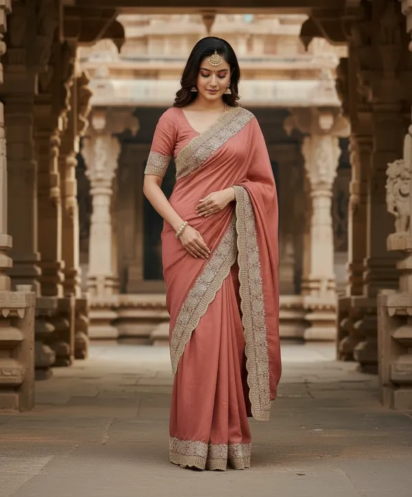 Shimmer_Sitara_Fabric_sarees_with_Beautiful_Embroidery_&_Sequence_Work_With_Attractive_Cutwork_Border