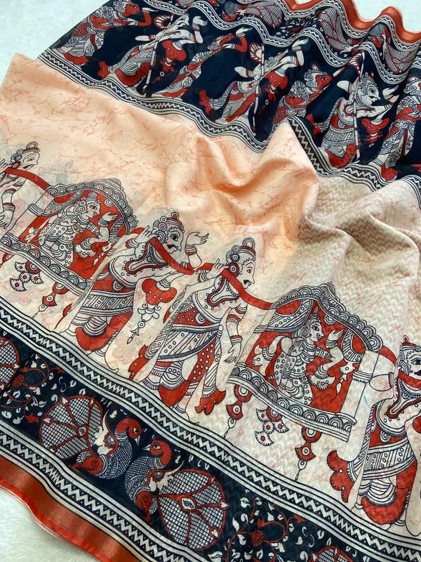 Soft_Chanderi_cotton_sarees_with_Beautiful_Digital_Print_With_Attractive_Zari_Line_Saree_And_Digital_Print_Blouse_With_Tassels