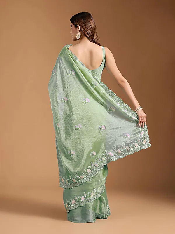 Soft_Jimmy_Chu_sarees_with_Beautiful_Embroidery_&_Sequence_Work_With_Attractive_Border_And_Heavy_Embroidery_&_Sequence_Work_Running_Blouse_in_new_styles_n_new_look