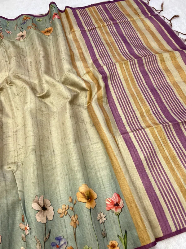 Chinmayi_Pista_Green_&_Wine_–_Blissful_Festive_Season_Special_|_Soft_Tussar_Silk_Saree_with_Digital_Print,_Zari_Line_Saree_&_Digital_Print_Blouse