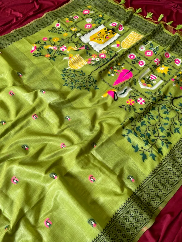 Yashira_Green_–_Peacock_Pallu_Wedding_Special_|_Premium_Soft_Jamdani_Cotton_Saree_with_Colourful_3D_Woven_Peacock_Design_Pallu