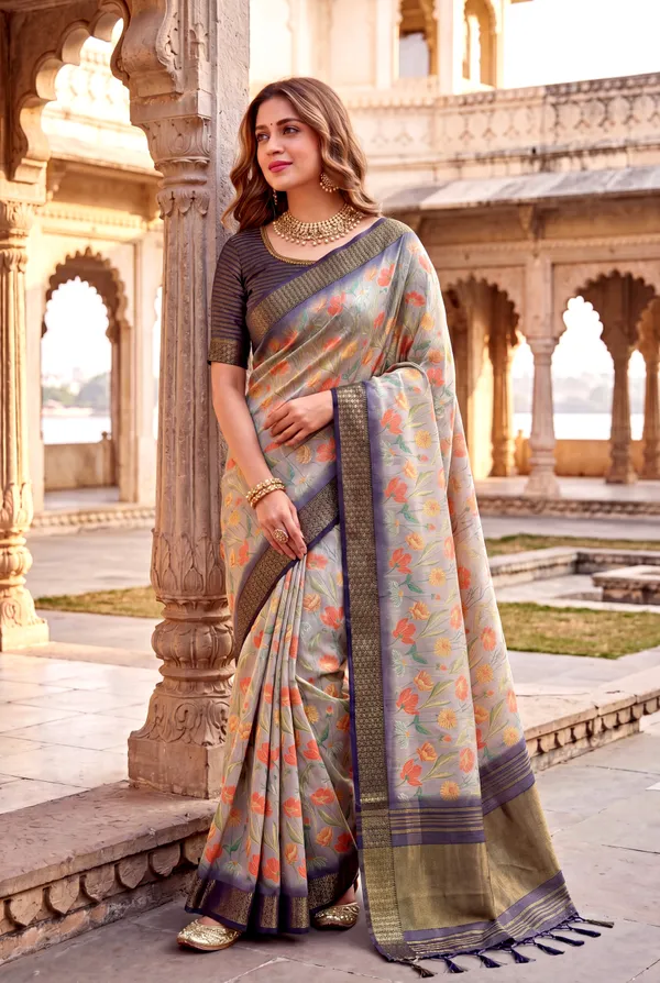 Mini_2_Blue_–_Diwali_Special_|_Soft_Tissue_Silk_Saree_with_Digital_Print,_Border_&_Rich_Pallu,_Sequence_&_Contrast_Print_Blouse_with_Tassels