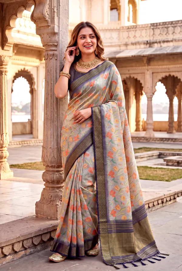 Mini_2_Blue_–_Diwali_Special_|_Soft_Tissue_Silk_Saree_with_Digital_Print,_Border_&_Rich_Pallu,_Sequence_&_Contrast_Print_Blouse_with_Tassels