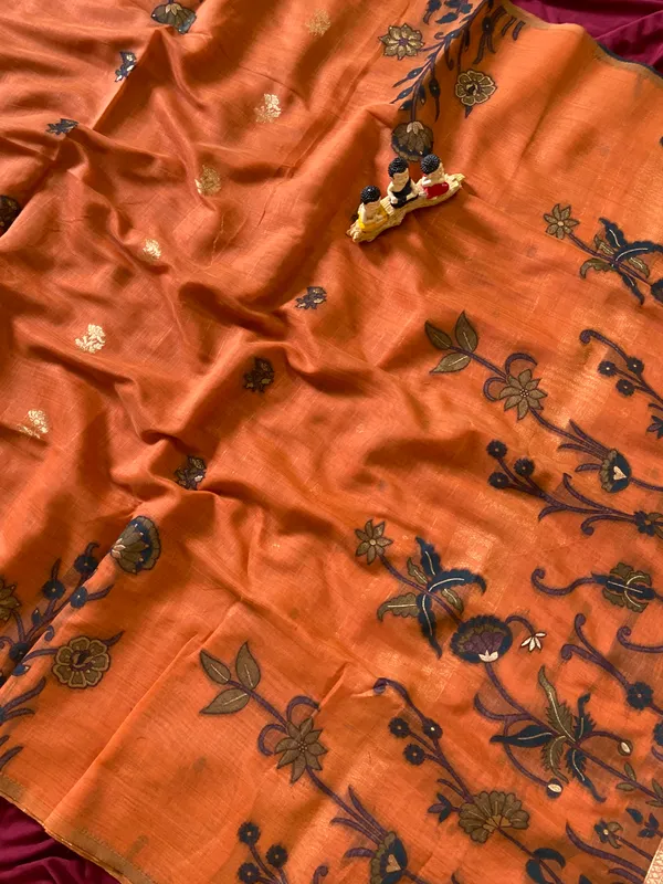 Amrusha_Orange_–_Floral_Pallu_Wedding_Special_|_Premium_Soft_Muga_Cotton_Saree_with_Colourful_Resham_Weaving_Flower_Design_Pallu