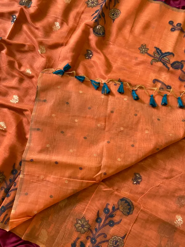 Amrusha_Orange_–_Floral_Pallu_Wedding_Special_|_Premium_Soft_Muga_Cotton_Saree_with_Colourful_Resham_Weaving_Flower_Design_Pallu