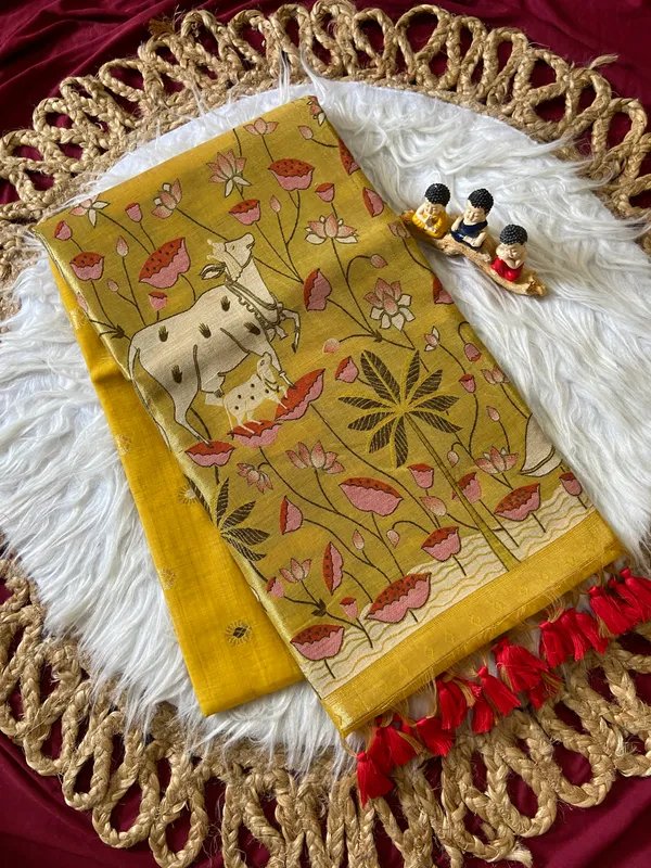 Pallavi_Yellow_–_Cow_Pallu_Wedding_Special_|_Premium_Soft_Muga_Cotton_Paithani_Saree_with_Colourful_3D_Woven_Cow_Design_Pallu