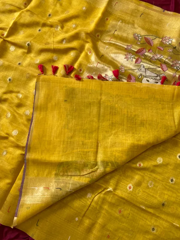 Pallavi_Yellow_–_Cow_Pallu_Wedding_Special_|_Premium_Soft_Muga_Cotton_Paithani_Saree_with_Colourful_3D_Woven_Cow_Design_Pallu