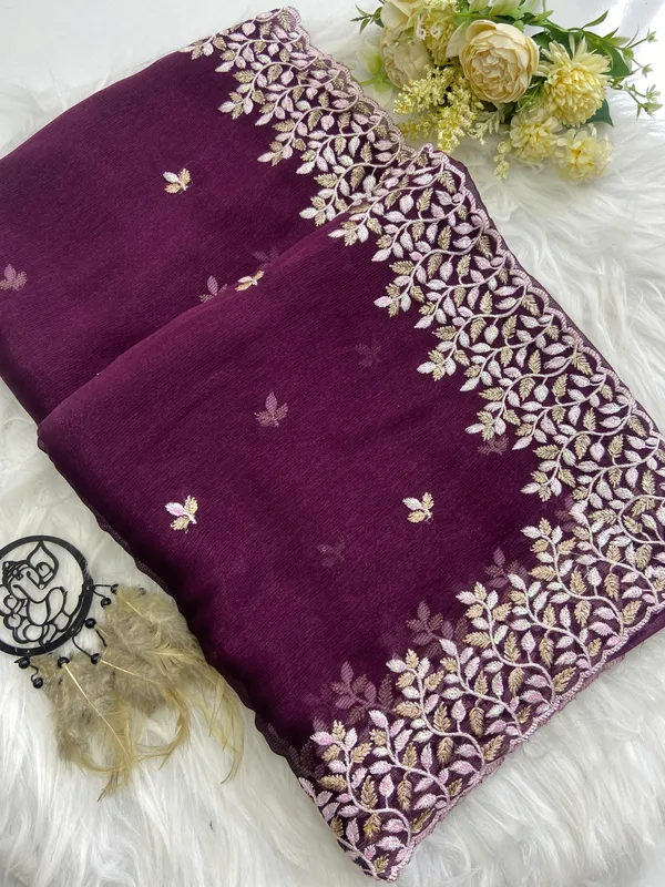 Lopa_Wine_No.1_–_Diwali_Special_|_Shimmer_Sitara_Fabric_Saree_with_Embroidery_&_Sequence_Work,_Cutwork_Border