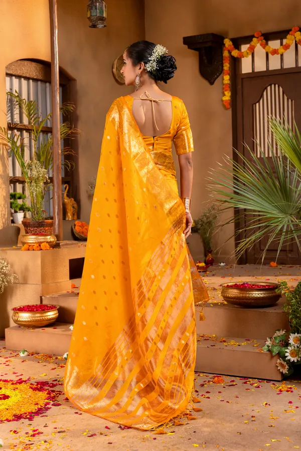 Gungun_Yellow_–_Melodic_Wedding_Special_|_Premium_Soft_Khadi_Shimmer_Saree_with_Butti_Design_Weaving_Pallu,_Traditional_Zari_Weaving_Border