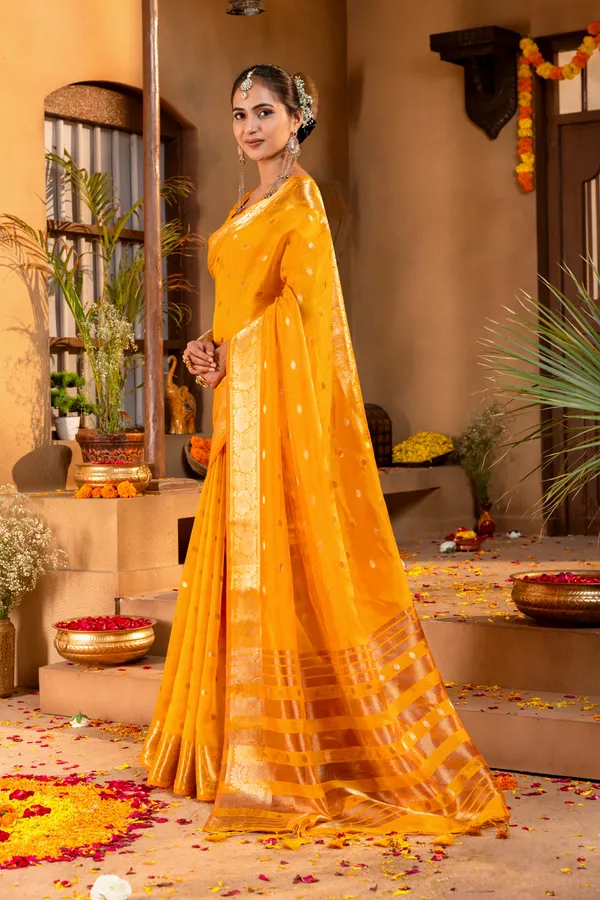 Gungun_Yellow_–_Melodic_Wedding_Special_|_Premium_Soft_Khadi_Shimmer_Saree_with_Butti_Design_Weaving_Pallu,_Traditional_Zari_Weaving_Border