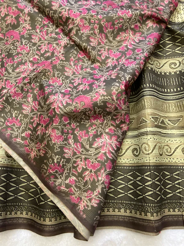 Aria_Pista_Green_–_Melodic_Navratri_Special_|_Soft_Tussar_Silk_Saree_with_Digital_Print,_Zari_Line_Saree_&_Digital_Print_Blouse_with_Tassels