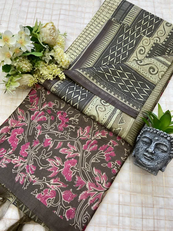 Aria_Pista_Green_–_Melodic_Navratri_Special_|_Soft_Tussar_Silk_Saree_with_Digital_Print,_Zari_Line_Saree_&_Digital_Print_Blouse_with_Tassels
