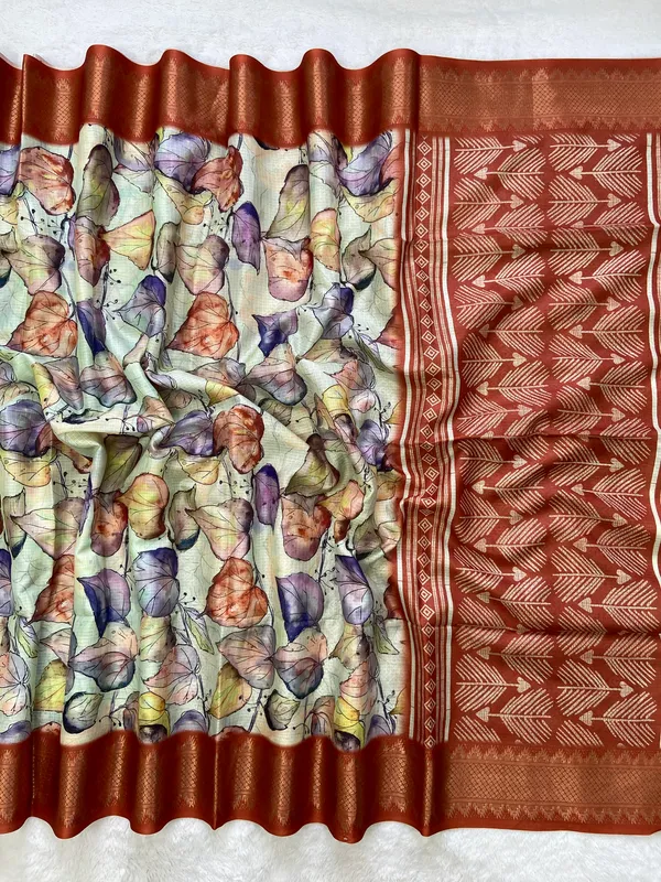 Neelima_Orange_–_Aesthetic_Edit_for_You_|_Soft_Kota_Saree_with_Print,_Pallu_&_Contrast_Print_Blouse_with_Tassels