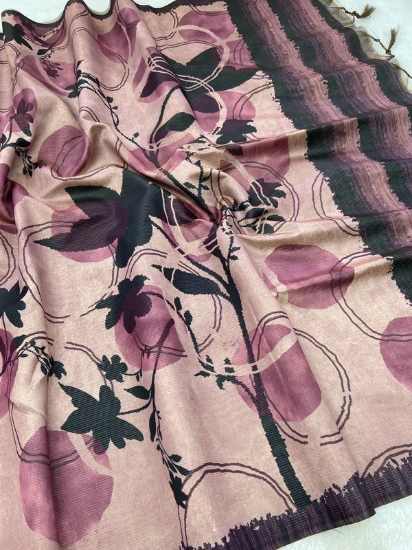 Dishita_Wine_–_Zari_Line_Diwali_Special_|_Soft_Tussar_Silk_Saree_with_Digital_Print,_Zari_Line_Saree_&_Digital_Print_Blouse_with_Tassels
