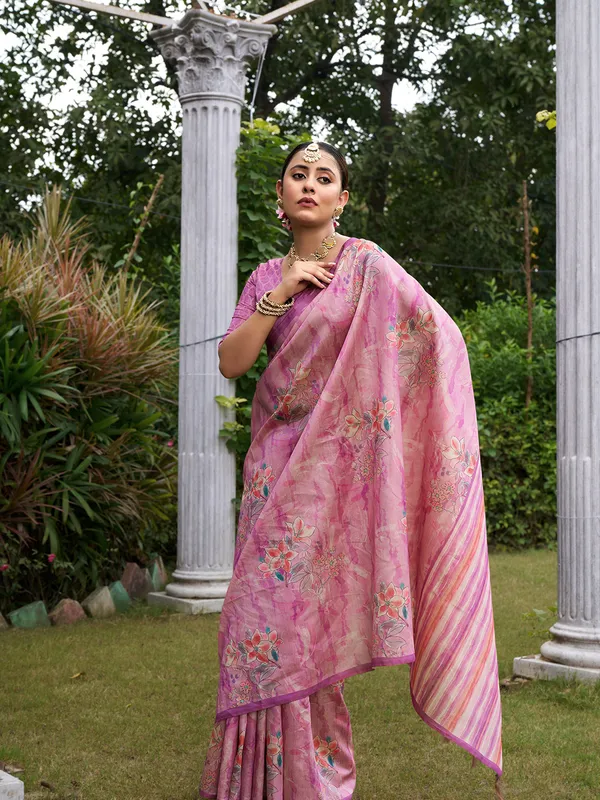 Nagma_Purple_–_Melodic_Navratri_Special_|_Soft_Tussar_Silk_Saree_with_Digital_Print,_Zari_Line_Saree_&_Digital_Print_Blouse_with_Tassels