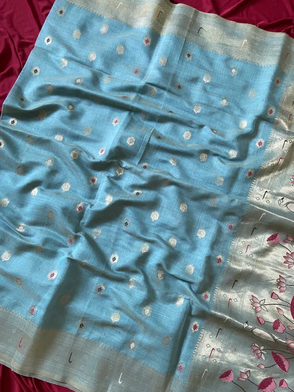 Pallavi_Sky_Blue_–_Cow_Pallu_Wedding_Special_|_Premium_Soft_Muga_Cotton_Paithani_Saree_with_Colourful_3D_Woven_Cow_Design_Pallu