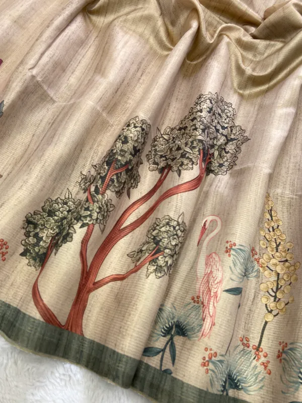 Ridhi_Cream_–_Prosperous_Diwali_Special_|_Soft_Tussar_Silk_Saree_with_Digital_Print,_Zari_Line_Saree_&_Digital_Print_Blouse_with_Tassels