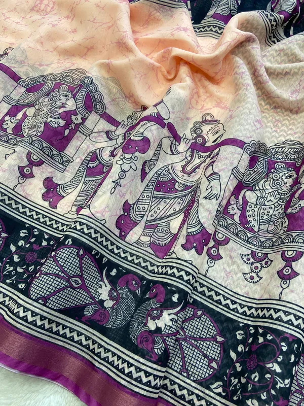 Radha_Rani_Wine_–_Zari_Line_Aesthetic_Edit_for_You_|_Soft_Chanderi_Cotton_Saree_with_Digital_Print,_Zari_Line_Saree_&_Digital_Print_Blouse