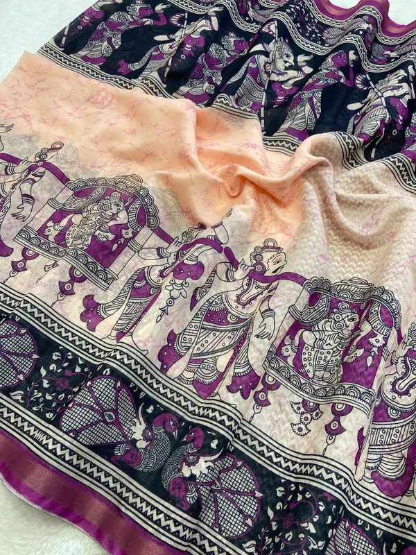 Radha_Rani_Wine_–_Zari_Line_Aesthetic_Edit_for_You_|_Soft_Chanderi_Cotton_Saree_with_Digital_Print,_Zari_Line_Saree_&_Digital_Print_Blouse