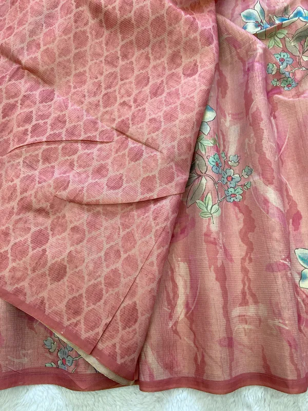 Nagma_Peach_–_Melodic_Aesthetic_Edit_for_You_|_Soft_Tussar_Silk_Saree_with_Digital_Print,_Zari_Line_Saree_&_Digital_Print_Blouse_with_Tassels