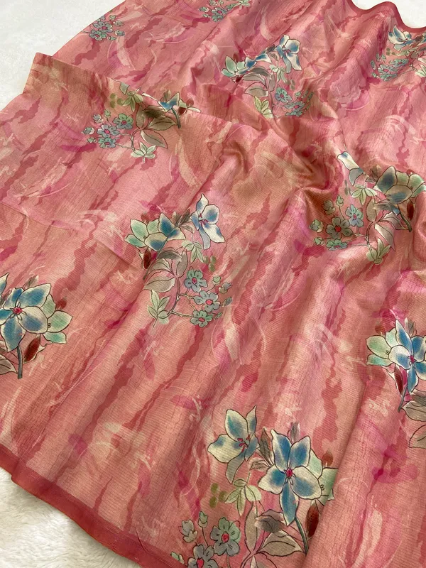 Nagma_Peach_–_Melodic_Aesthetic_Edit_for_You_|_Soft_Tussar_Silk_Saree_with_Digital_Print,_Zari_Line_Saree_&_Digital_Print_Blouse_with_Tassels