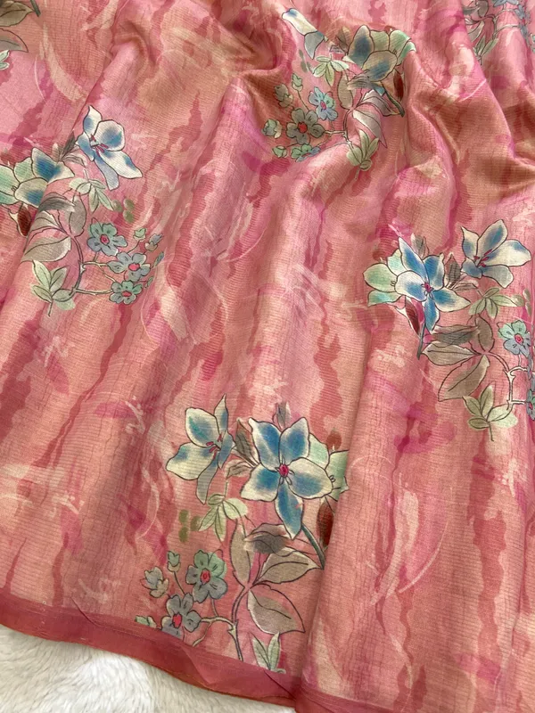 Nagma_Peach_–_Melodic_Aesthetic_Edit_for_You_|_Soft_Tussar_Silk_Saree_with_Digital_Print,_Zari_Line_Saree_&_Digital_Print_Blouse_with_Tassels