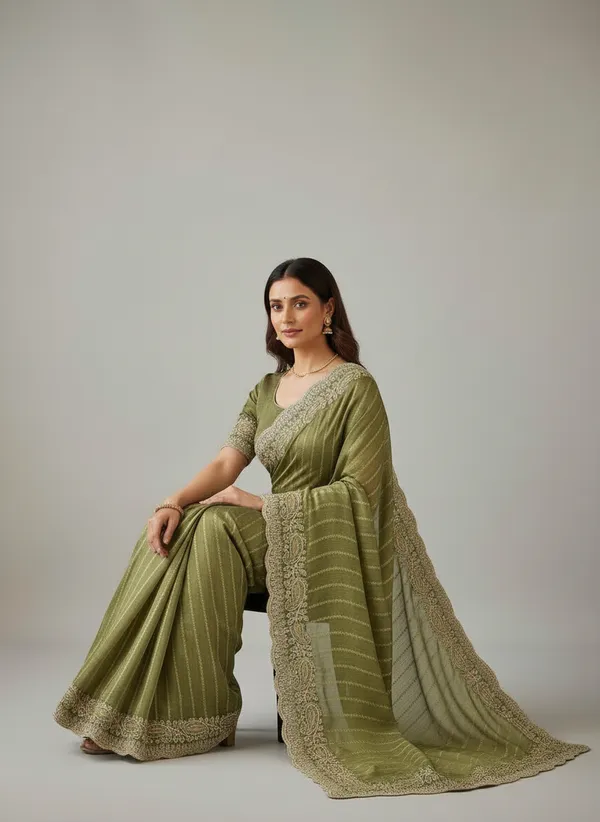 Kajju_Katri_Pedding_sarees_with_Beautiful_Embroidery_&_Sequence_Work_With_Attractive_Cutwork_Border_And_Heavy_Embroidery_&_Sequence_Work_Blouse