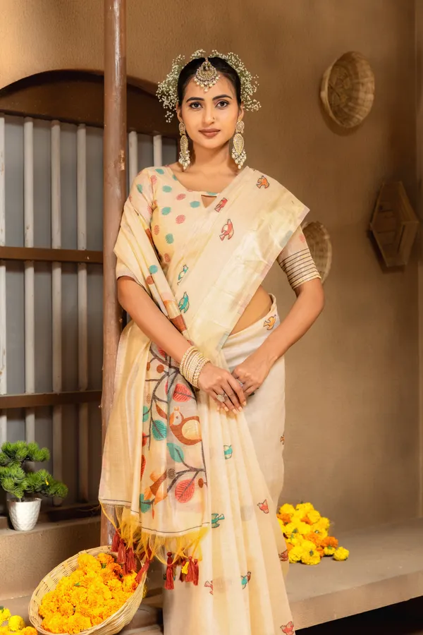 Chahat_Red_–_Cherished_Wedding_Special_|_Premium_Soft_Muga_Cotton_Saree_with_Colourful_Resham_Weaving_Pallu,_Traditional_Zari_Weaving_Border