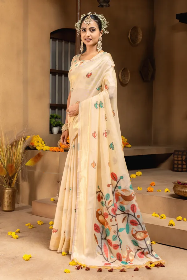 Chahat_Red_–_Cherished_Wedding_Special_|_Premium_Soft_Muga_Cotton_Saree_with_Colourful_Resham_Weaving_Pallu,_Traditional_Zari_Weaving_Border